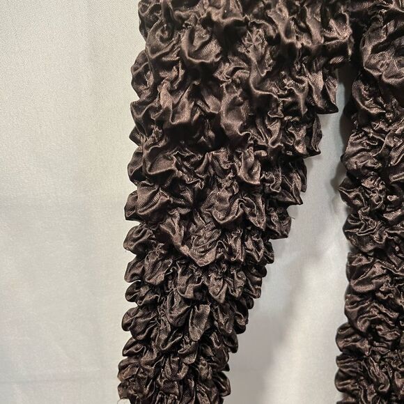 Brown Y2K Popcorn Stretchy Top - Picture 8 of 13